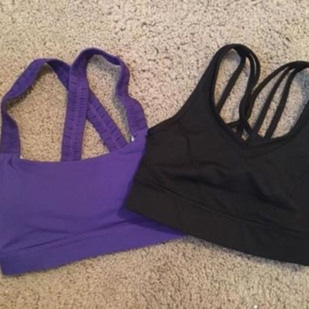 Lululemon Lot of 2 Sports Bras Size 2 EUC